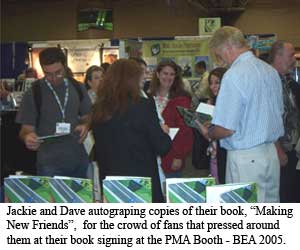 Jackie Dave and Crown of Fans at book signing